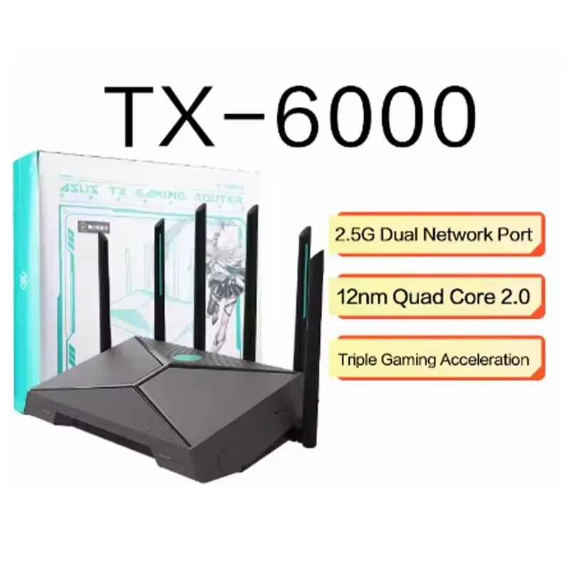 Gaming Router 2.5G Port - TX-AX6000 Oyun Yönlendiricisi, 2.5G çift bağlantı