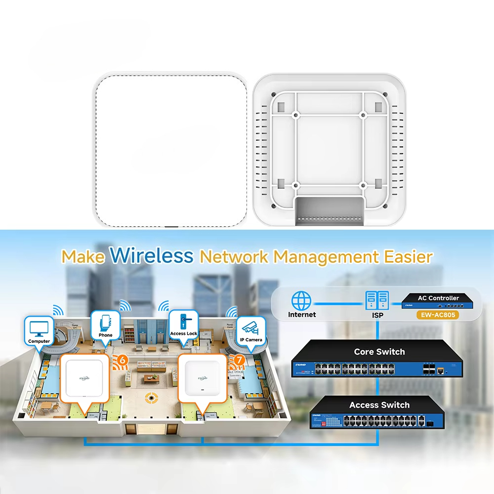 Wifi 6 Access Point Ceiling Poe - WiFi 6 Kablosuz Erişim Noktası 48V