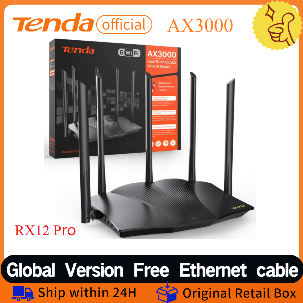 Wifi 6E Router Tri Band 6Ghz - Tenda AX3000 Wifi 6 Mesh Gigabit