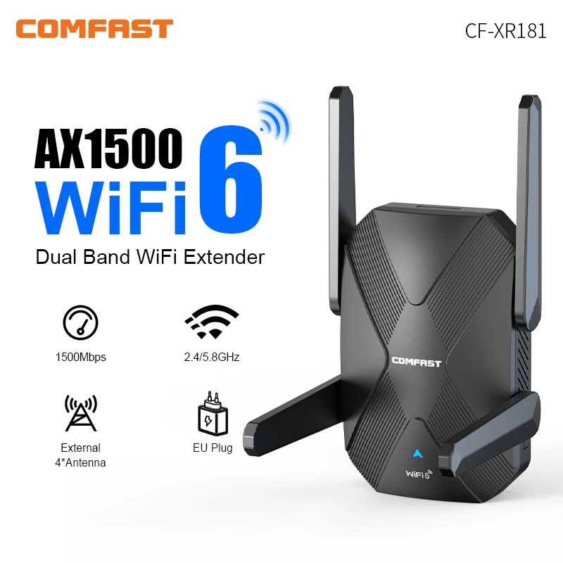Wifi 6 Range Extender Ax1500 - COMFAST AX1500 Wifi6 Tekrarlayıcı Sinyal Güçlendirici
