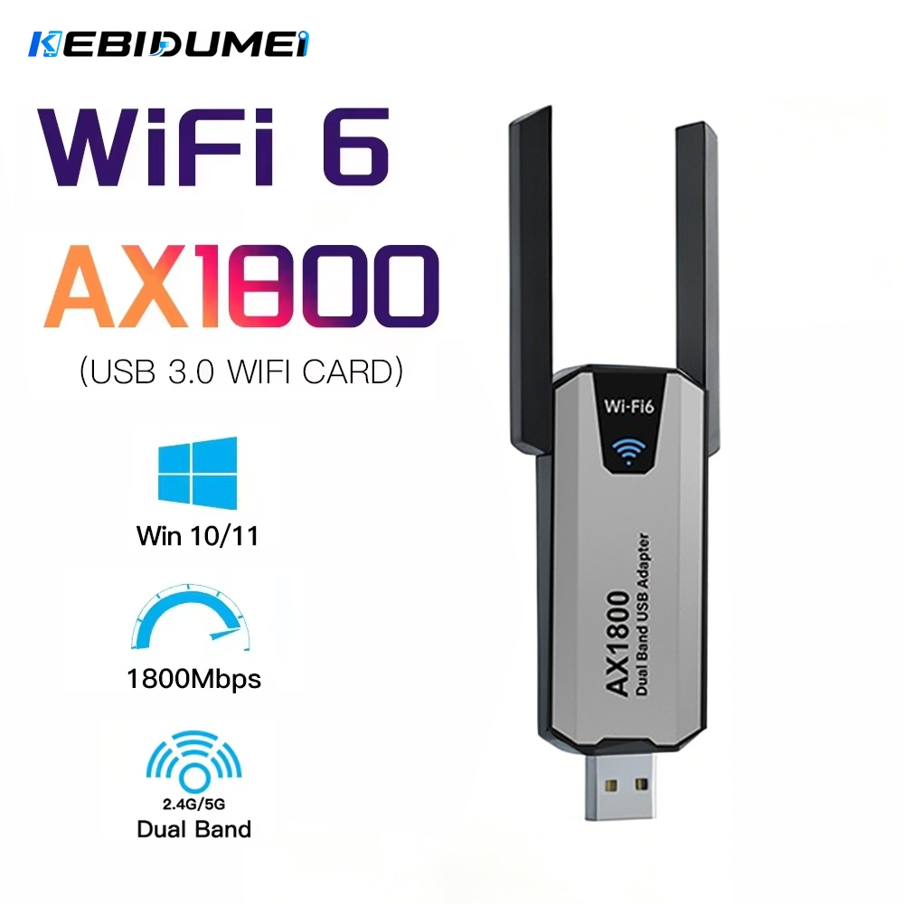 Wifi 6 Usb Adapter Ax1800 - KEBIDUMEI AX1800 WiFi 6 USB Adaptörü