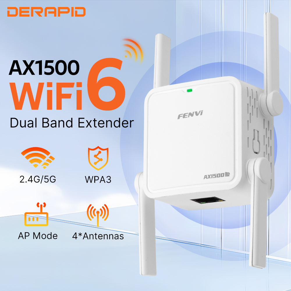 Wifi 6 Range Extender Ax1500 - Çift Bantlı WiFi 6 Tekrarlayıcı AX1500Mbps