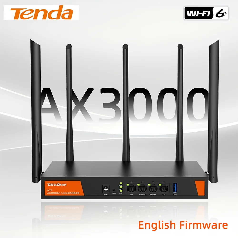 Wifi 6E Router Tri Band 6Ghz - Tenda W30E AX3000 Kablosuz Kurumsal Wifi6