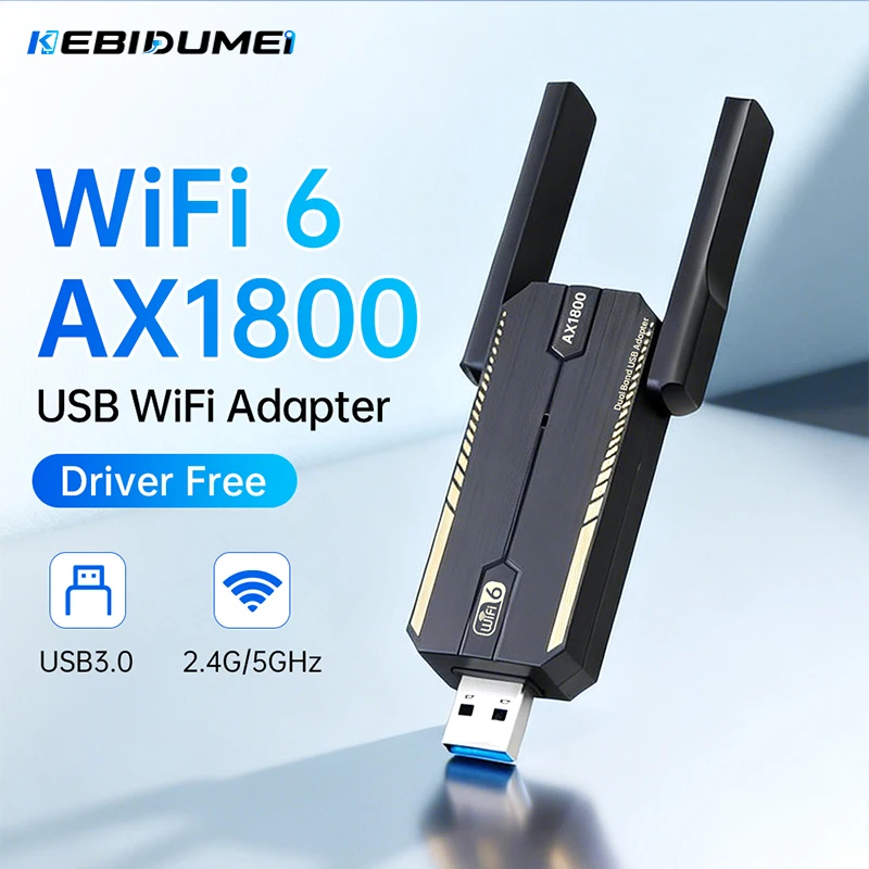 Wifi 6 Usb Adapter Ax1800 - KEBIDUMEI USB 3.0 WiFi 6 Adaptörü