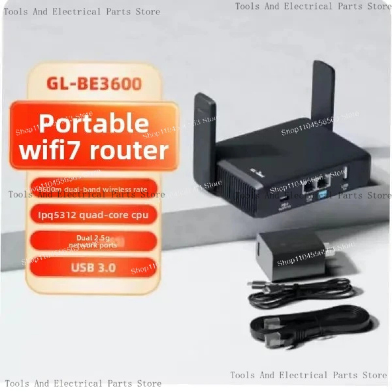 Gaming Router 2.5G Port - GL-BE3600 (Slate 7) WiFi 7 Router,