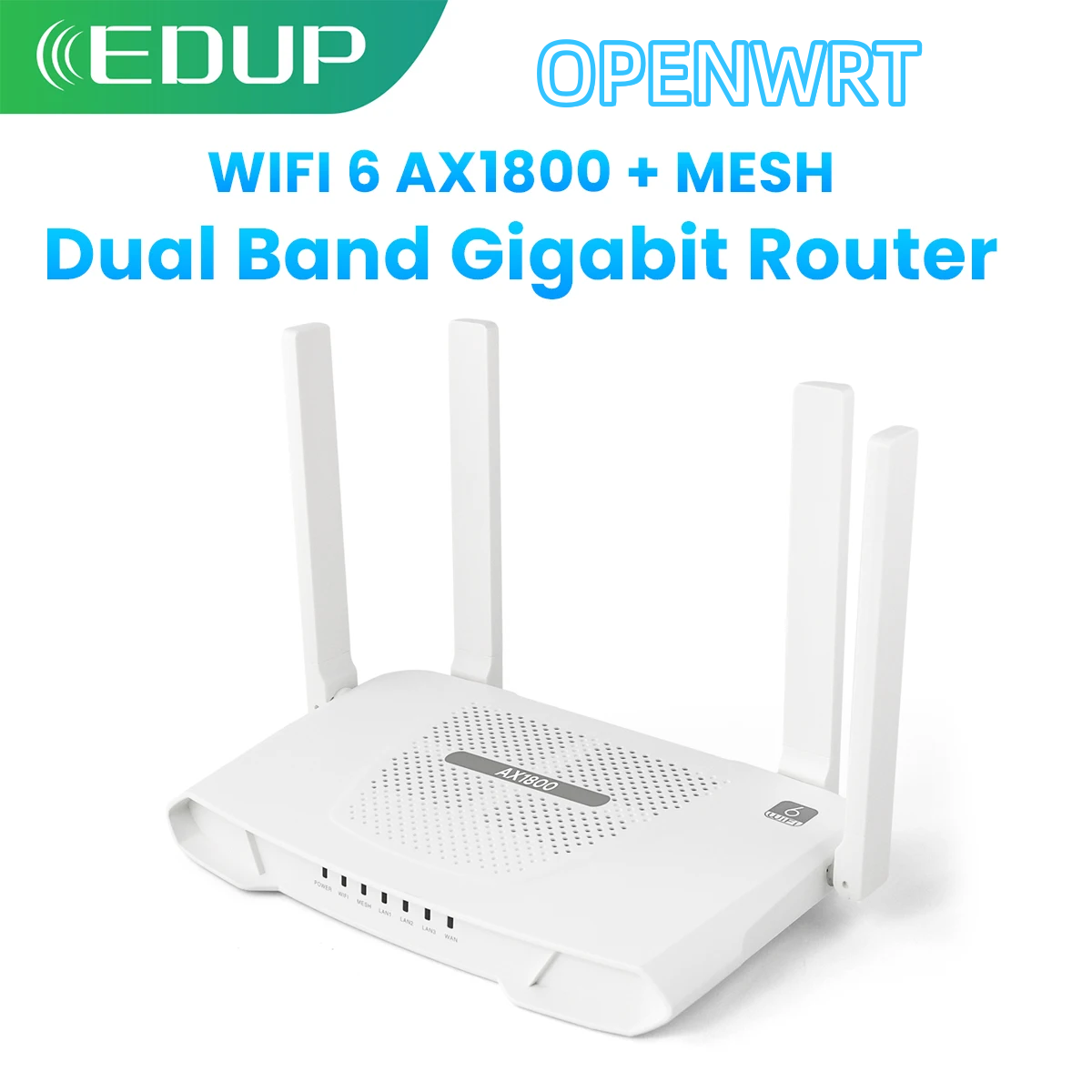 Wifi 6 Router Openwrt - EDUP RT2983 OPENWRT AX1800 WIFI6 Yönlendirici