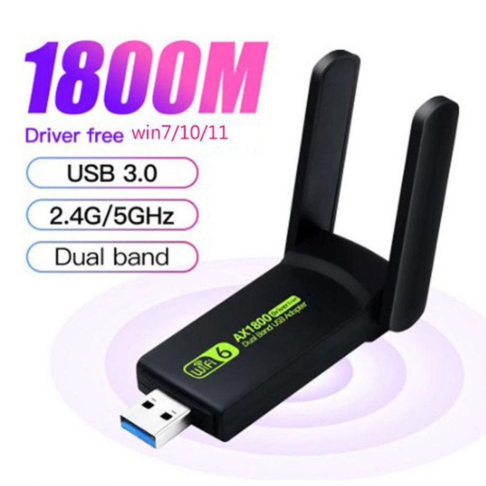 Wifi 6 Usb Adapter Ax1800 - AX1800 WiFi6 USB3.0 Dongle Sürücüsüz 2.4G&5.8GHz