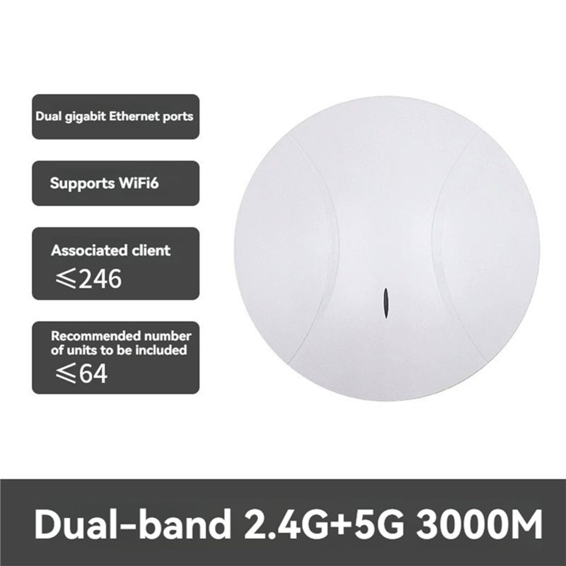 AX3000M Wifi6 Tavan Tipi Erişi - Wifi 6 Access Point Ceiling Poe incelemesi ve fiyatı