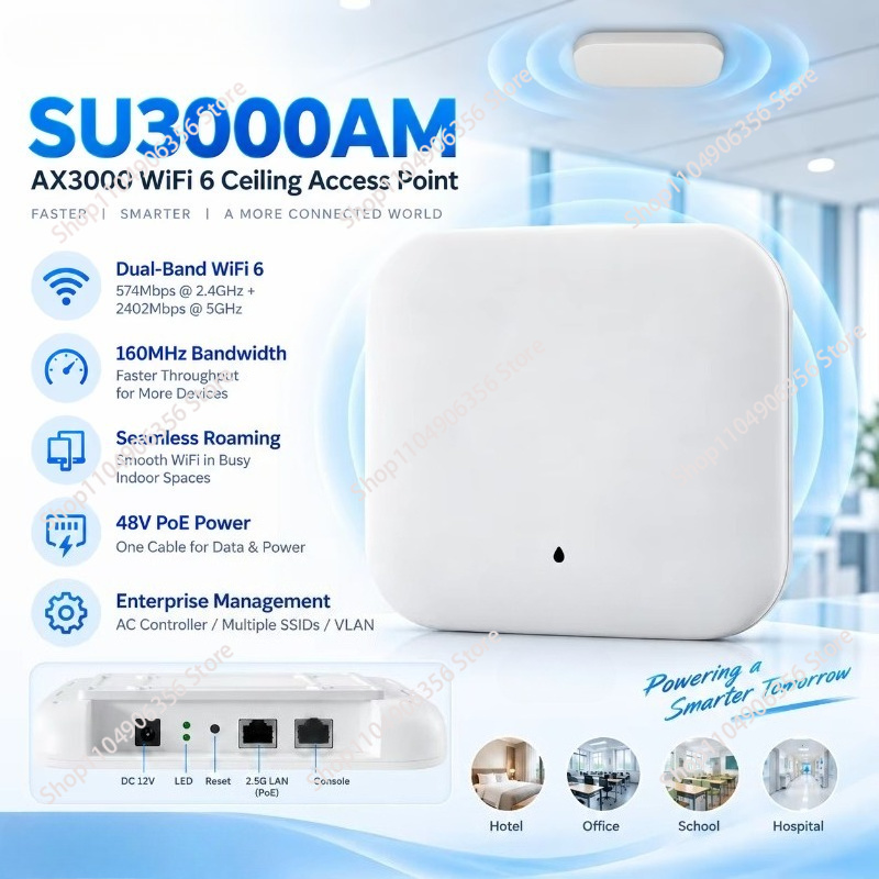 AX3000 WiFi 6, çift bantlı, 30 - Wifi 6 Access Point Ceiling Poe incelemesi ve fiyatı
