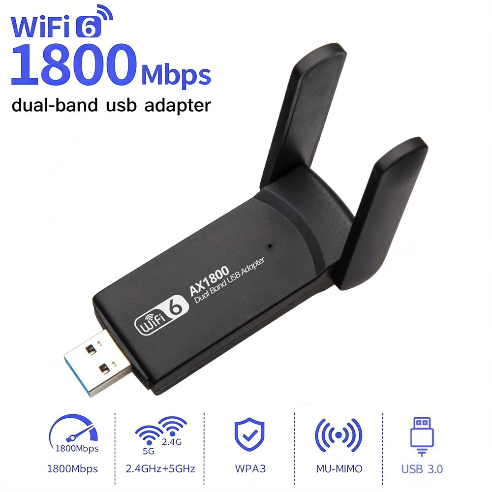 AX1800 WiFi 6 USB3.0 Kablosuz  - Wifi 6 Usb Adapter Ax1800 incelemesi ve fiyatı
