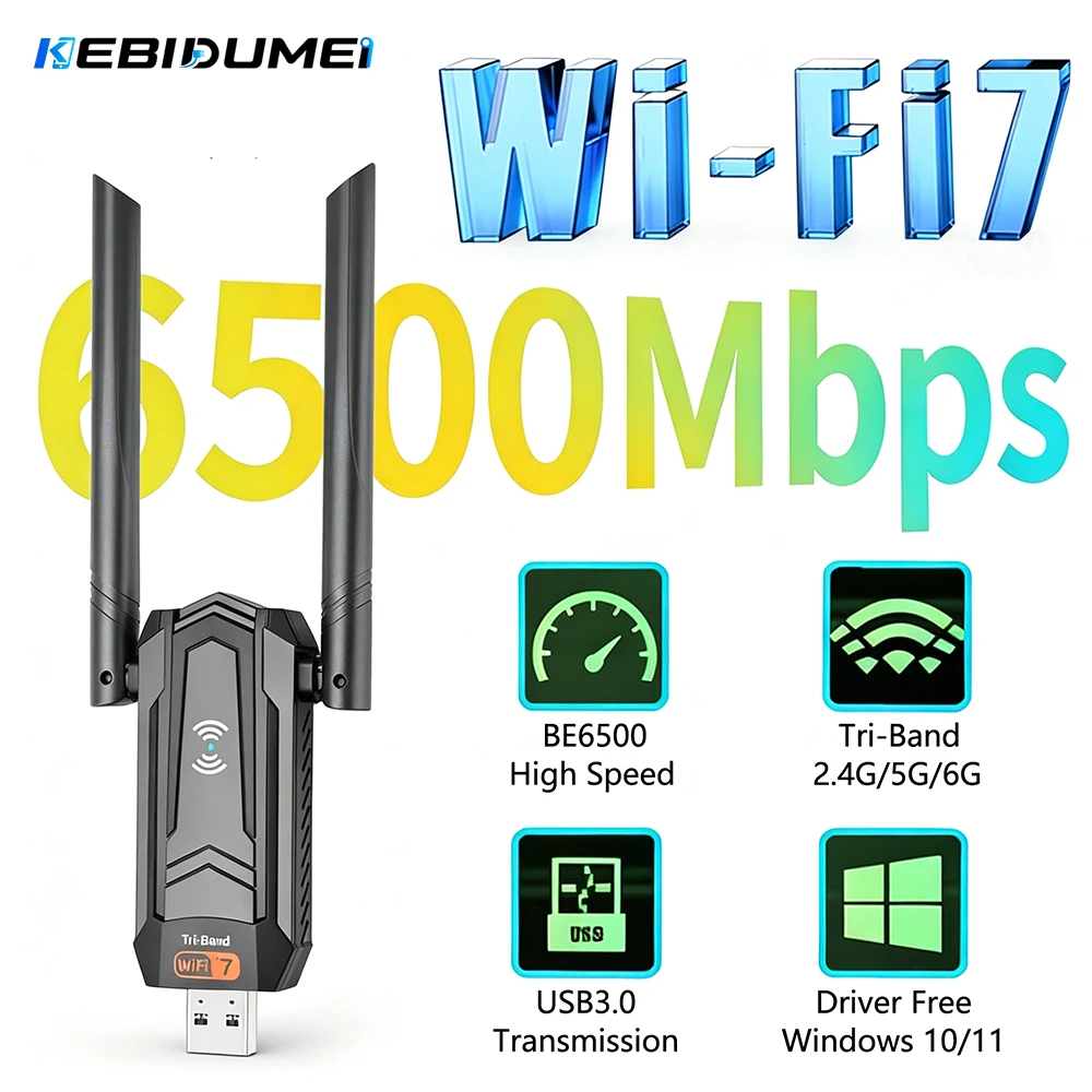 Kebidumei BE6500 WiFi7 USB3.0  - Wifi 7 Router Be6500 incelemesi ve fiyatı