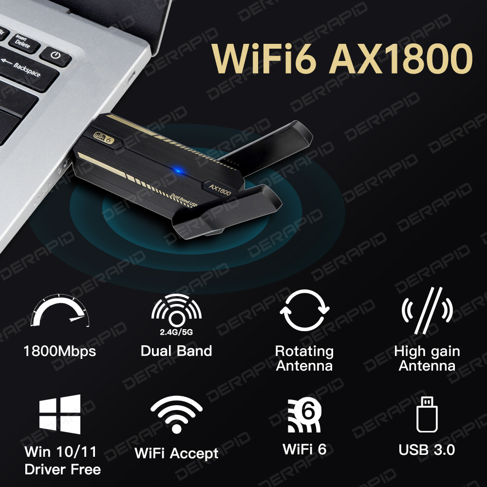 AX1800 WiFi 6 USB 3.0 Adaptörü - Wifi 6 Usb Adapter Ax1800 incelemesi ve fiyatı