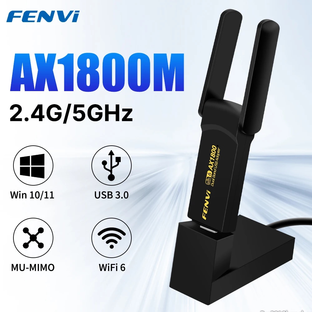 FENVI WiFi6 USB3.0 Kablosuz Ad - Wifi 6 Usb Adapter Ax1800 incelemesi ve fiyatı