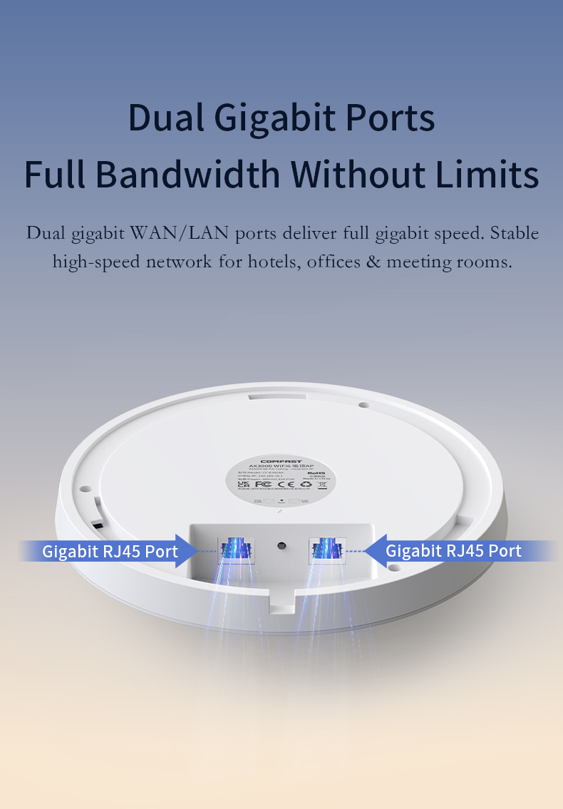 COMFAST CF-E392AX WiFi6 Tavan  - Wifi 6 Access Point Ceiling Poe incelemesi ve fiyatı