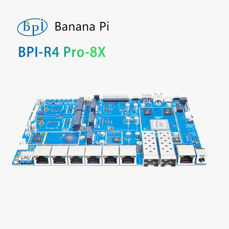 Banana Pi Bpi-r4 Pro-8x Mediat - Router With Sfp+ 10G Port incelemesi ve fiyatı