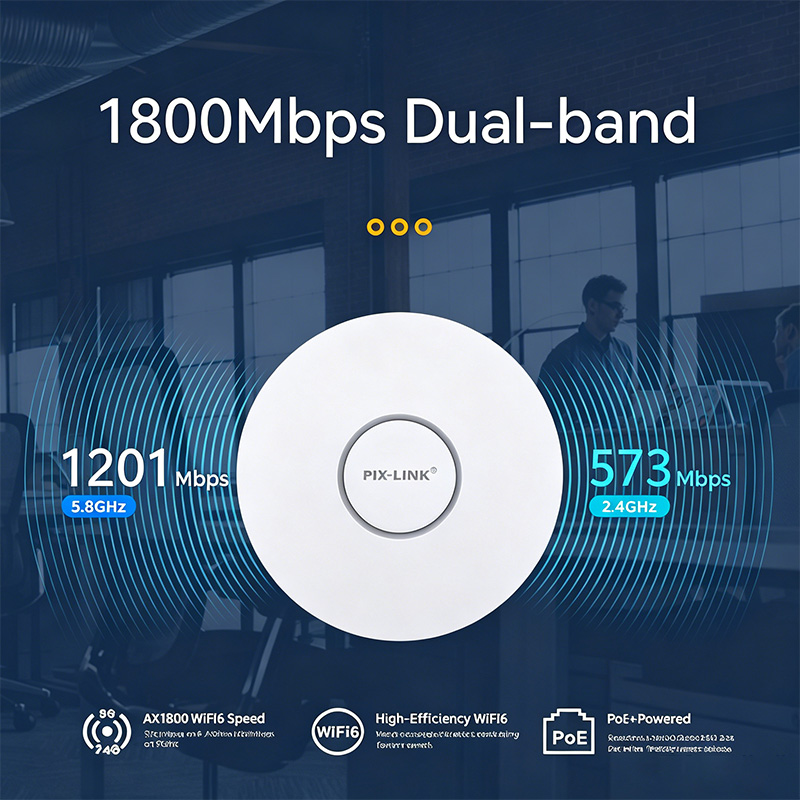 Yüksek Hızlı Çift Bantlı AX180 - Wifi 6 Access Point Ceiling Poe incelemesi ve fiyatı