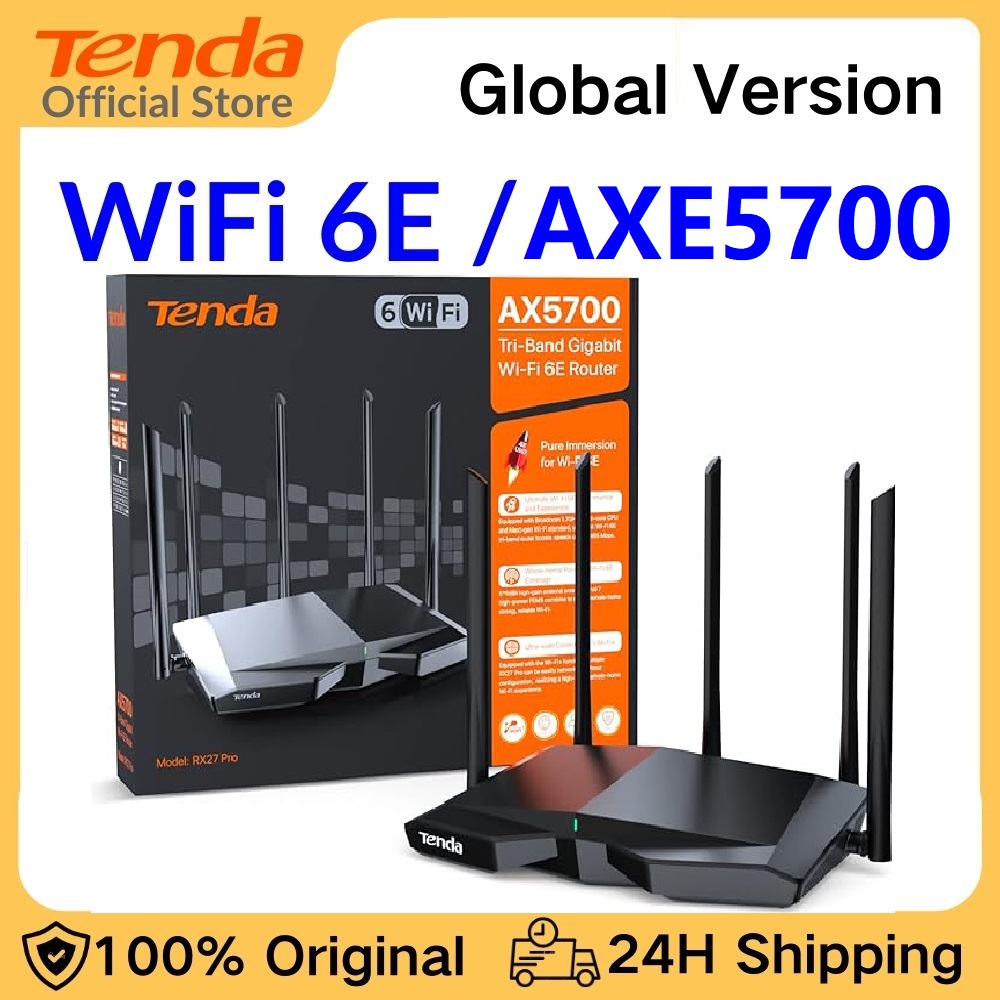Tenda AXE5700 Wi-Fi 6E Router  - Wifi 6E Router Tri Band 6Ghz incelemesi ve fiyatı