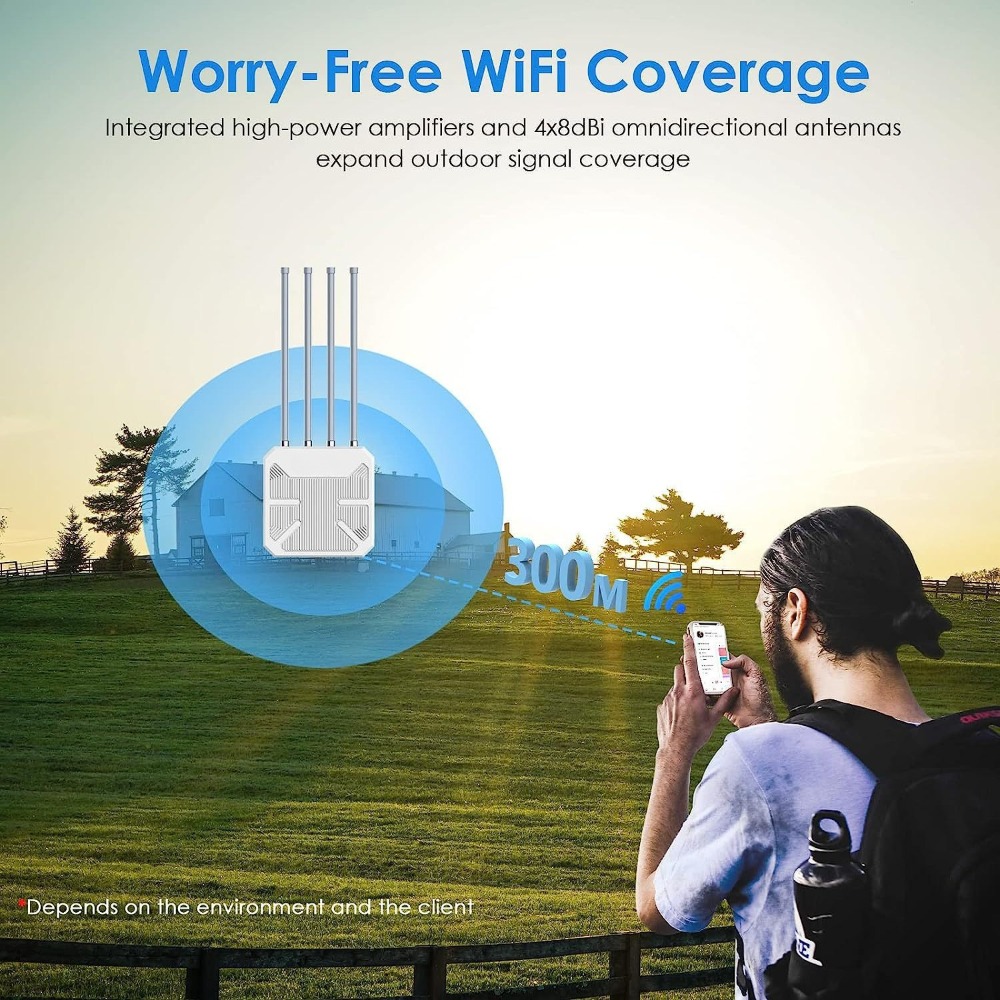 Su geçirmez WiFi 6 AX3000 Çift - Wifi 6 Outdoor Ap Waterproof incelemesi ve fiyatı