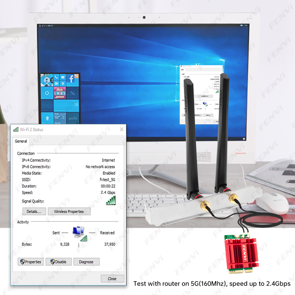 fenvi BE6500 WiFi 7 M.2 Kablos - Wifi 7 Router Be6500 incelemesi ve fiyatı