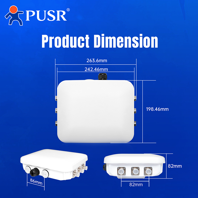 PUSR Dış Mekan WiFi6 AX7800 Üç - Wifi 6 Outdoor Ap Waterproof incelemesi ve fiyatı