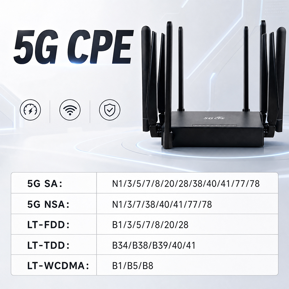 OPTFOCUS 5G CPE SIM Router AX1 - Wifi 6E Router Tri Band 6Ghz incelemesi ve fiyatı