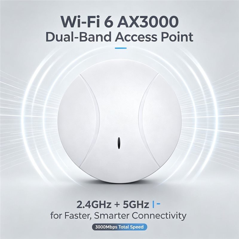 LXYB18B AX3000M Wifi6 Tavan Ti - Wifi 6 Access Point Ceiling Poe incelemesi ve fiyatı