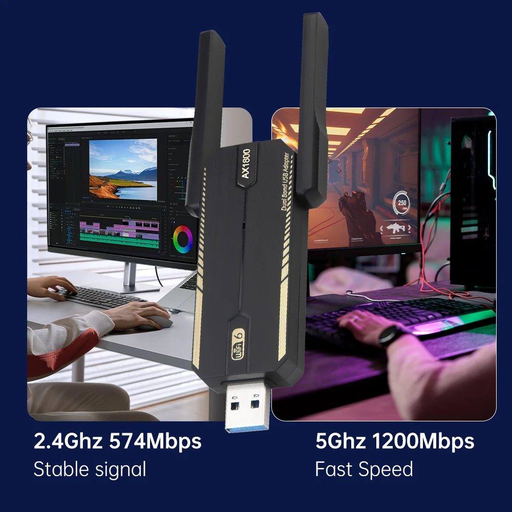 KEBIDUMEI USB 3.0 WiFi 6 Adapt - Wifi 6 Usb Adapter Ax1800 incelemesi ve fiyatı