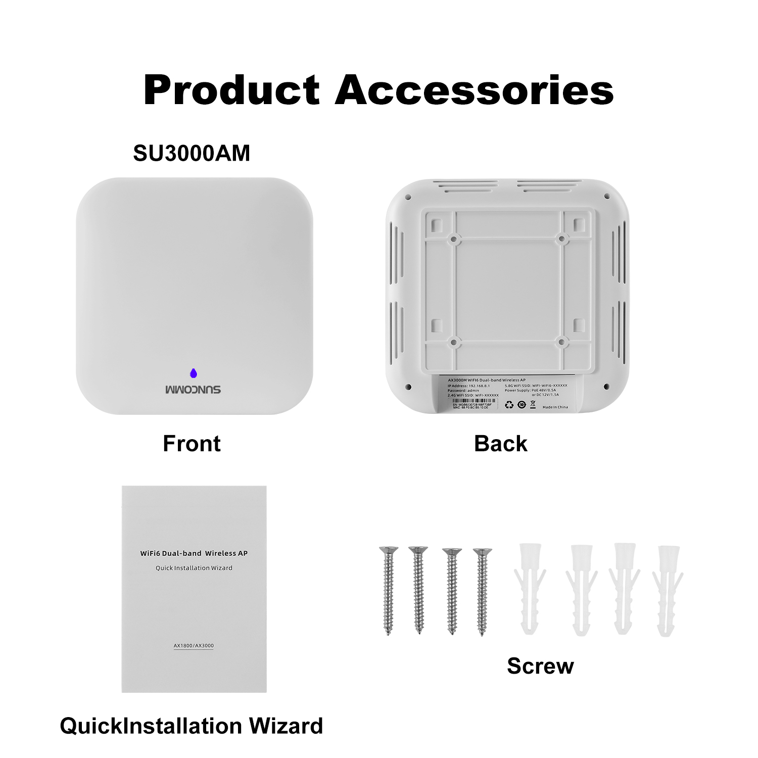 SUNCOMM AX3000 WiFi 6 Tavana M - Wifi 6 Access Point Ceiling Poe incelemesi ve fiyatı
