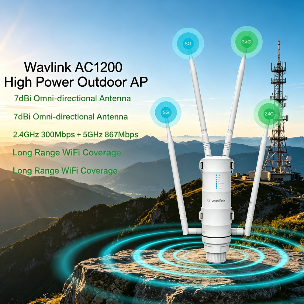 WAVLINK AC1200 Wifi Router'lar - Wifi 6 Outdoor Ap Waterproof incelemesi ve fiyatı