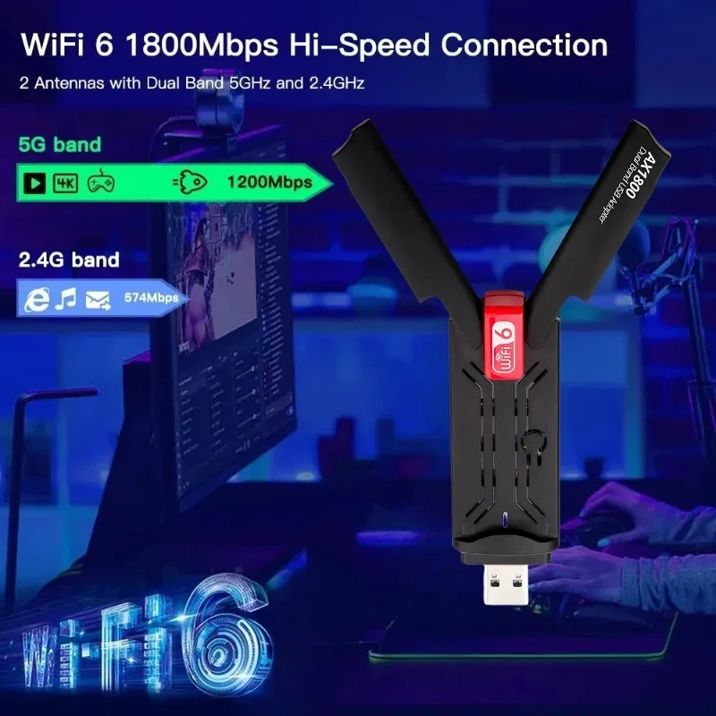 WiFi 6 AX1800 USB 3.0 Kablosuz - Wifi 6 Usb Adapter Ax1800 incelemesi ve fiyatı