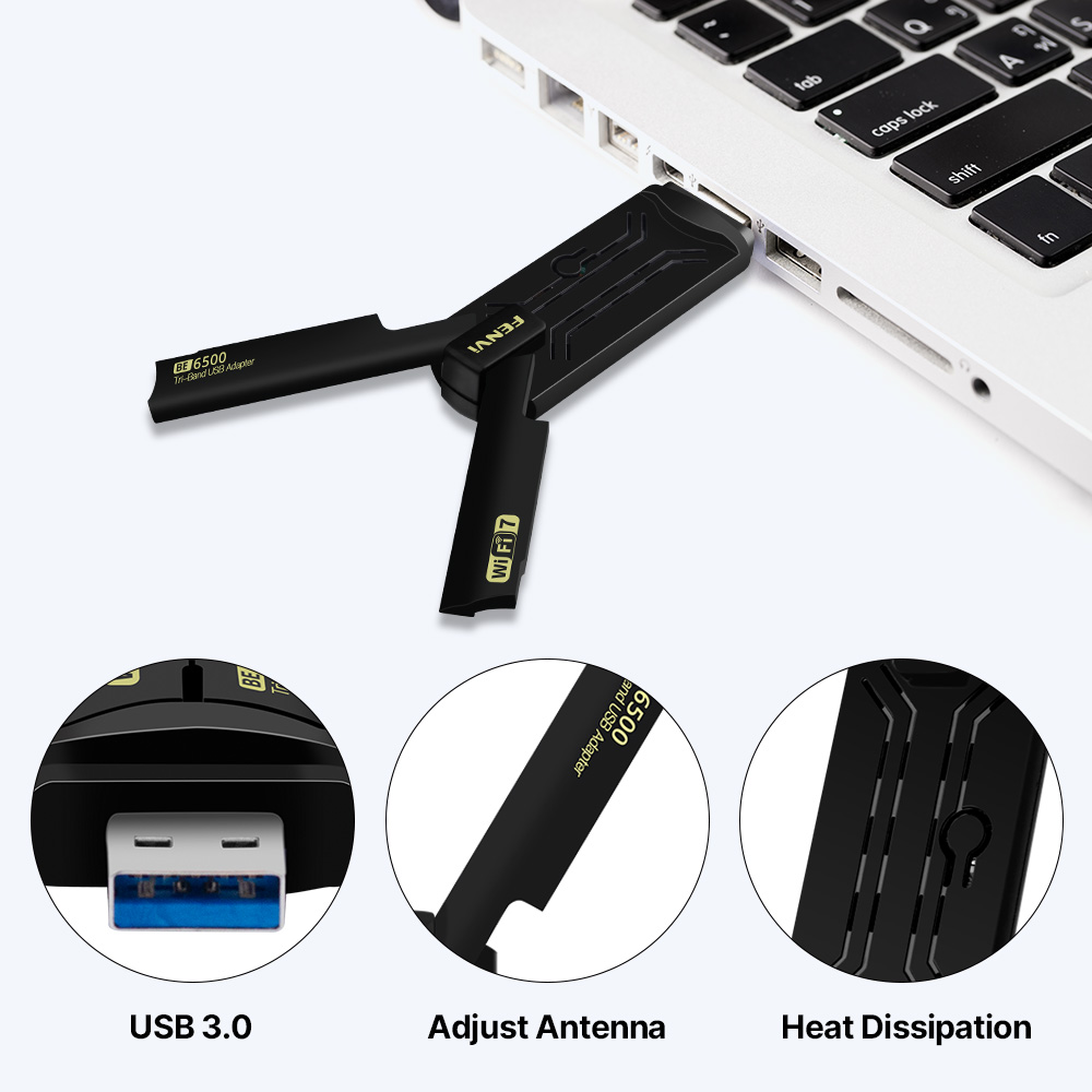 Fenvi Wi-Fi 7 USB WiFi Adaptör - Wifi 7 Router Be6500 incelemesi ve fiyatı