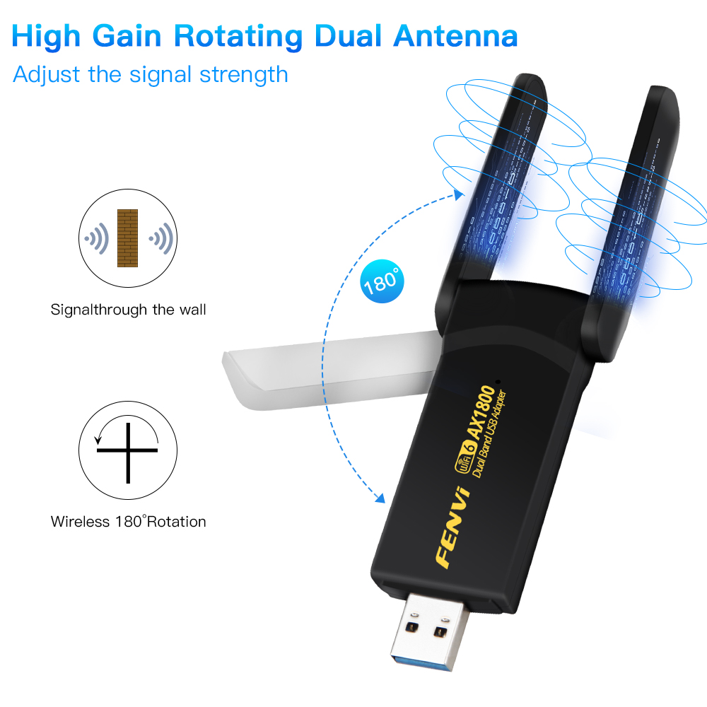 FENVI WiFi 6 USB Dongle MT7921 - Wifi 6 Usb Adapter Ax1800 incelemesi ve fiyatı