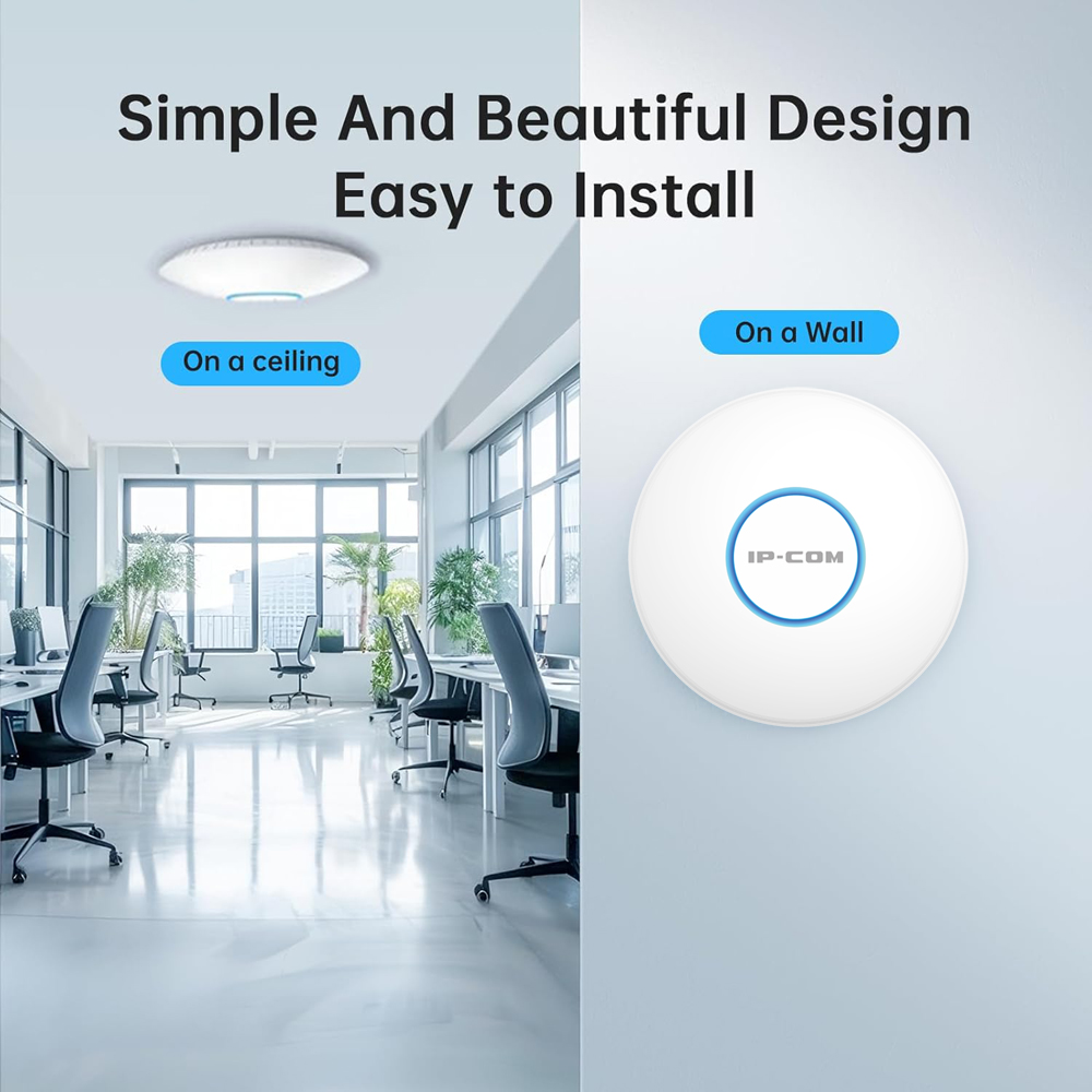 IP-COM W82AP Ultra İnce Kablos - Wifi 6 Access Point Ceiling Poe incelemesi ve fiyatı