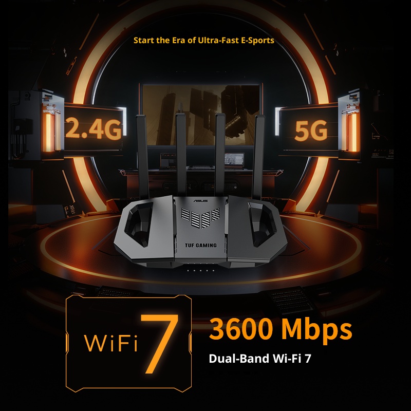 ASUS Router WiFi 7 BE3600 TUF  - Gaming Router 2.5G Port incelemesi ve fiyatı