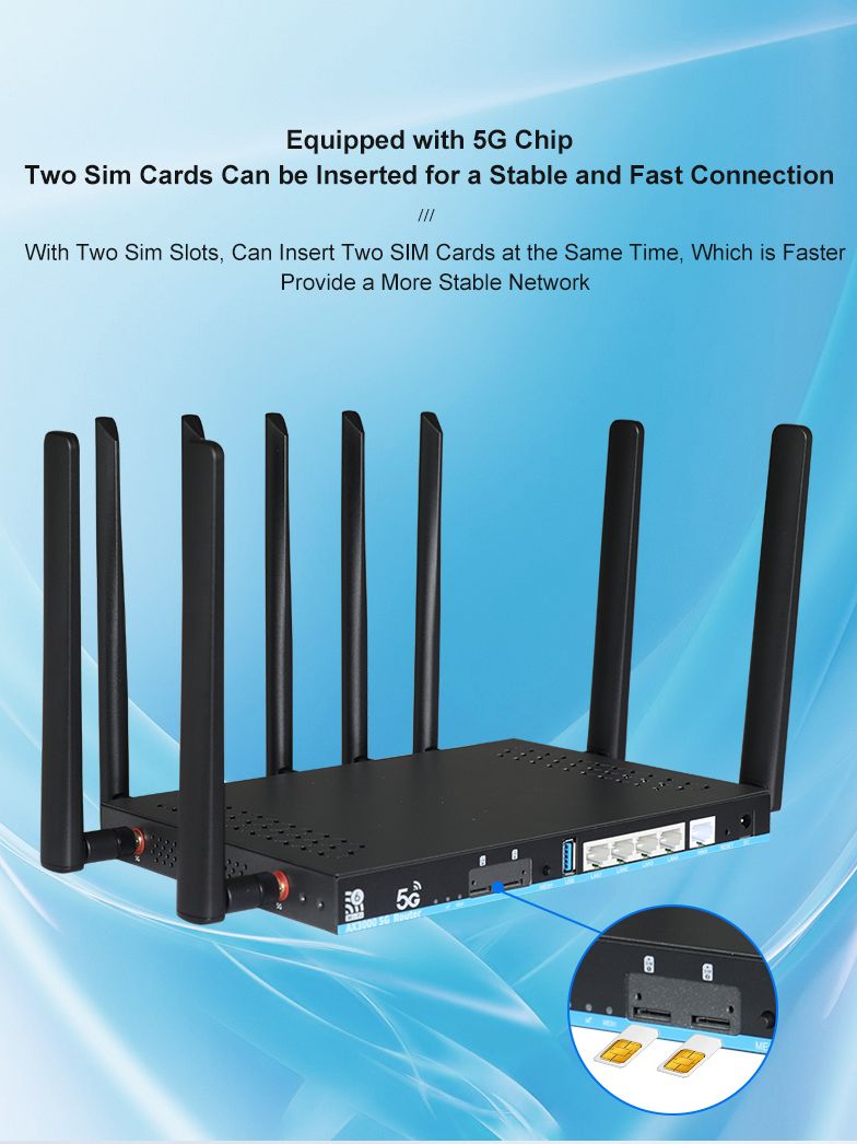 ZBT çift SIM kart 5G yönlendir - Wifi 6 Router Openwrt incelemesi ve fiyatı
