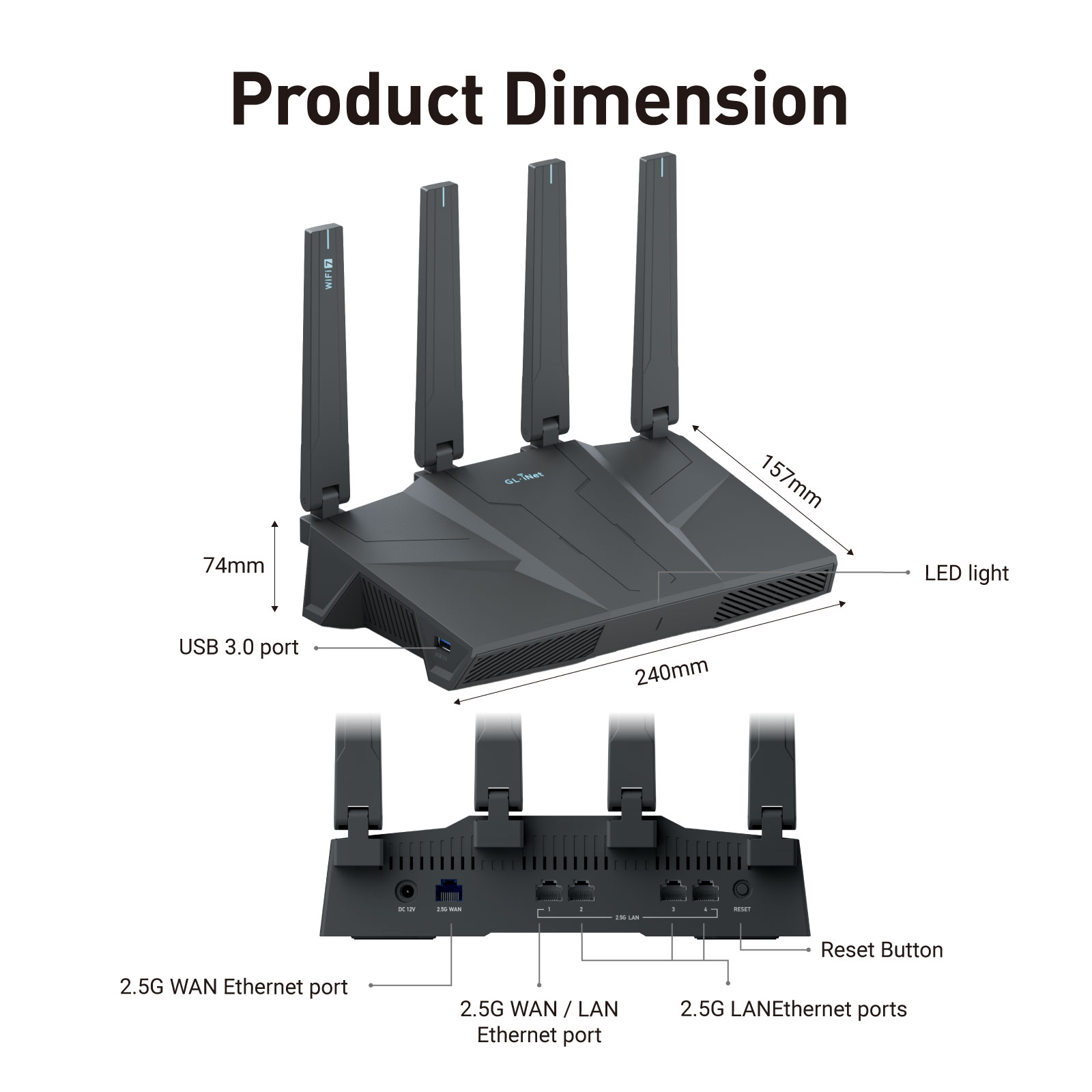 GL.iNet GL-BE6500 (Flint 3e) Ç - Wifi 7 Router Be6500 incelemesi ve fiyatı
