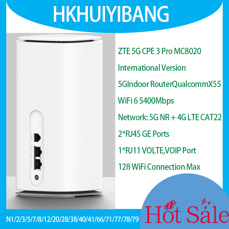 ZTE 5G CPE PRO 3 MC8020 Kürese - 4G 5G Router Sim Slot Wifi 6 incelemesi ve fiyatı